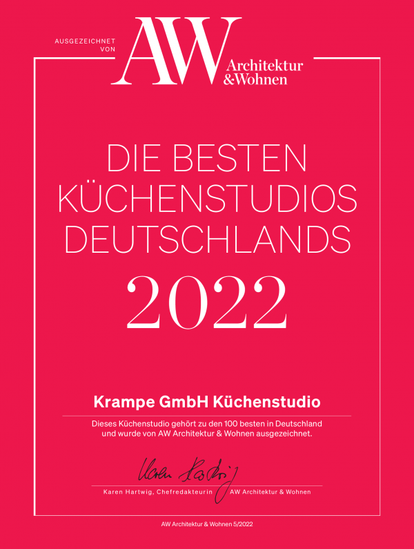 Urkunde Krampe GmbH Kuechenstudio